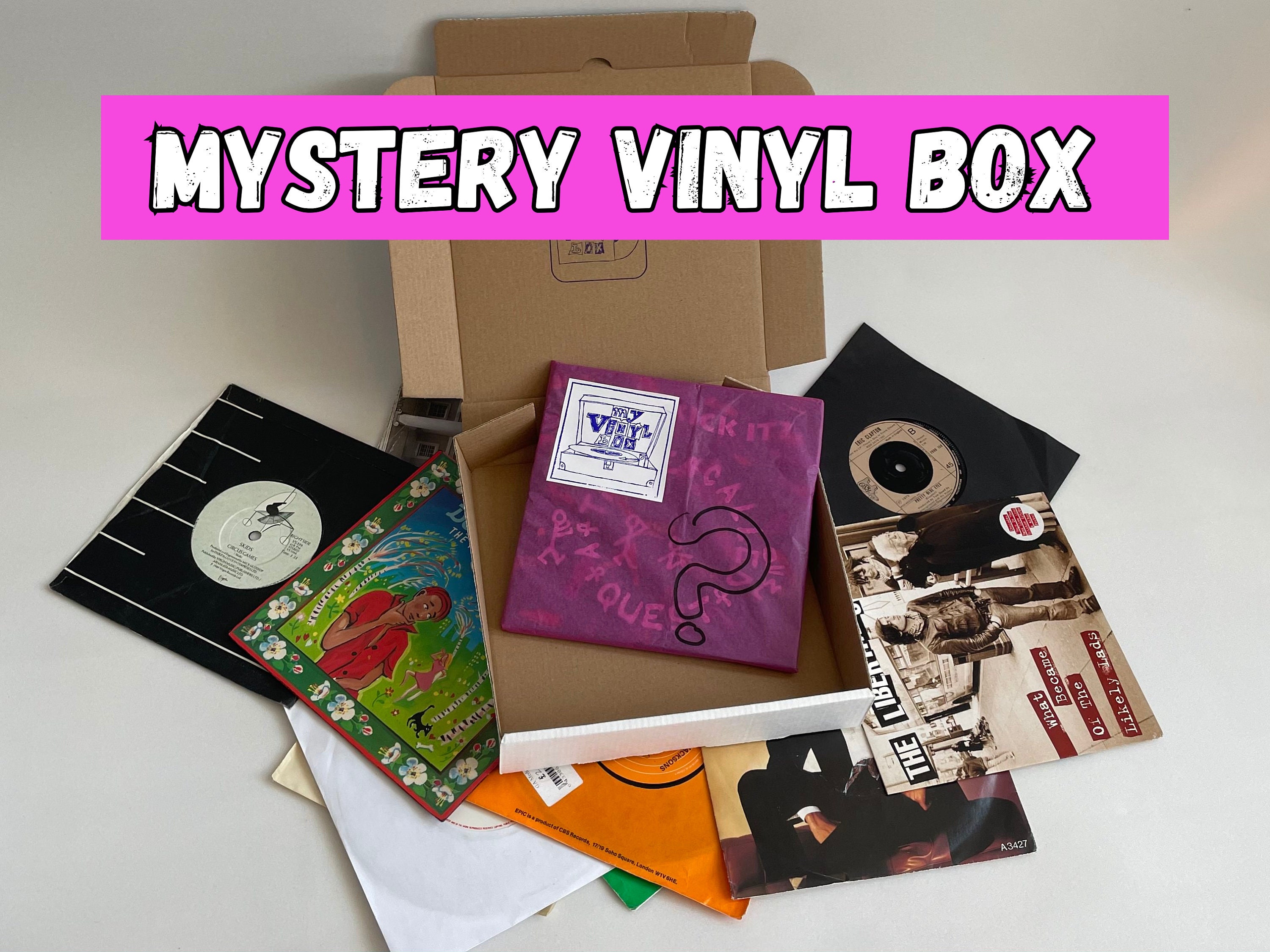 MYSTERY Vinyl Record Bundle 5, 10, 15 Vinyl Records Instant Vinyl  Collection 