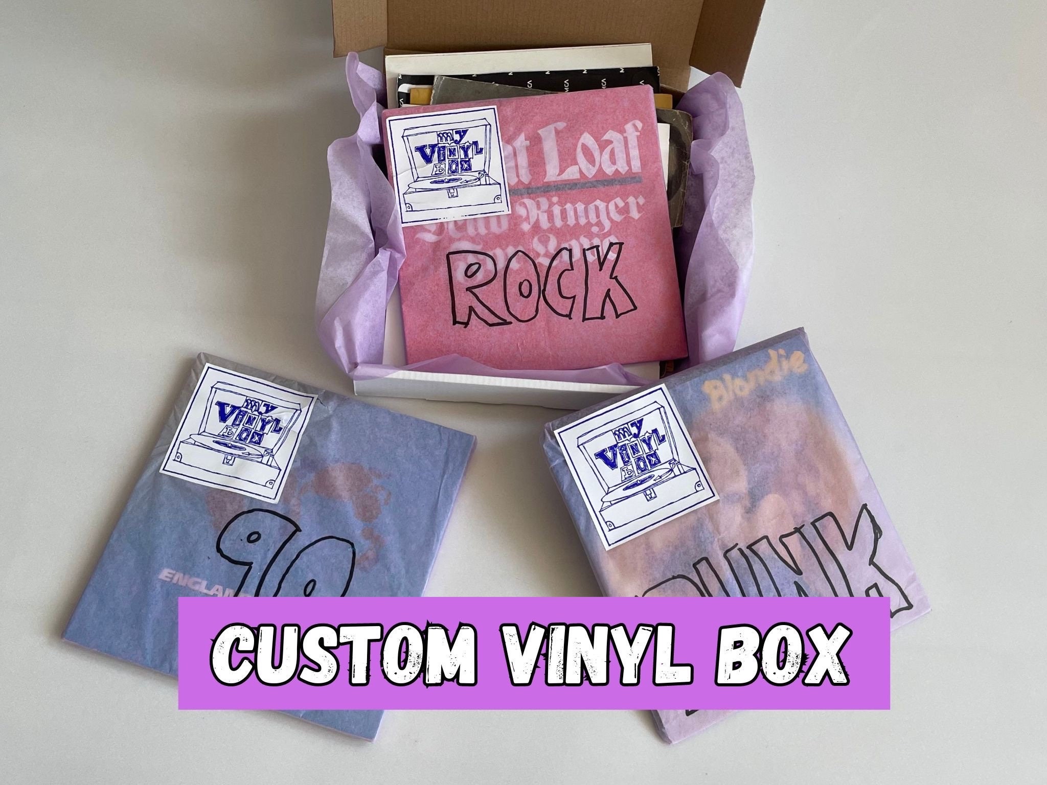 Custom Vinyl Records Mystery Box 5/10/15 Records Instant Record Collection  