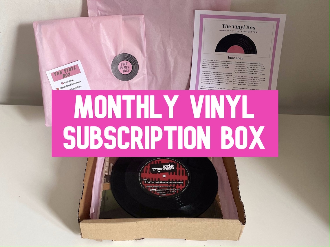 Vinyl Record Subscription Box Perfect for vinyl lovers Etsy