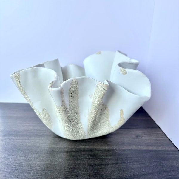 Wavy Bowl | Decorative Coffee Table Bowl | Decorative Centerpiece | Handmade ceramic bowl | Coffee table decor | Handmade Pottery