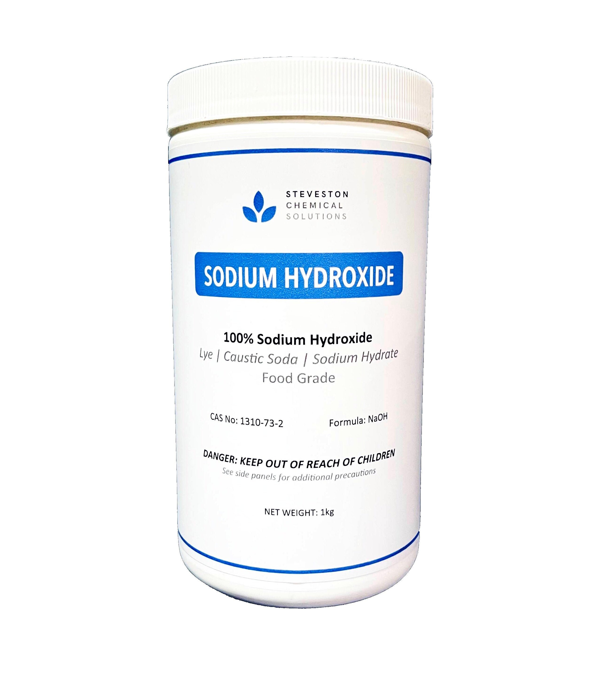 Sodium Hydroxide NaOH Food Grade Lye 1kg Canada Ground Etsy