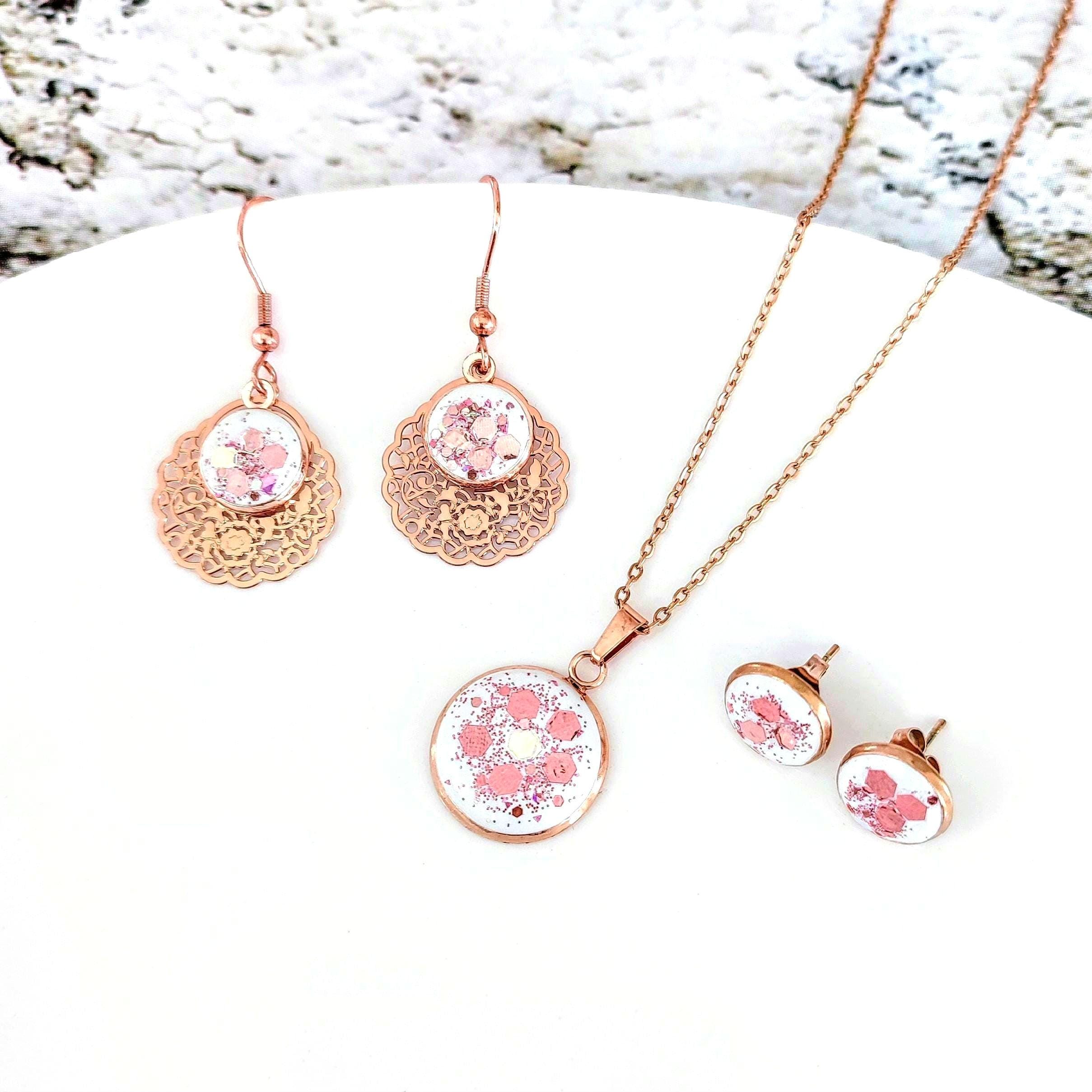 Schmuckset rosegold