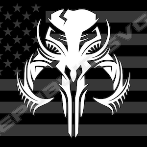 Mandalorian Crest SVG Cutting File for Cricut and Silhouette - Instant Digital Download