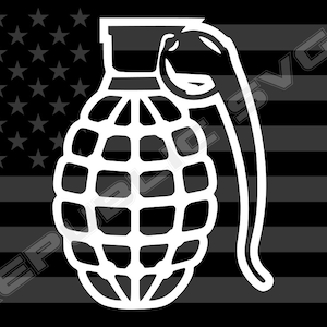 Fichier de coupe SVG Grenade pour Cricut et Silhouette - téléchargement numérique instantané