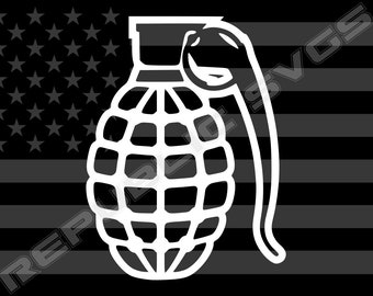 Grenade SVG Cutting File for Cricut and Silhouette - Instant Digital Download