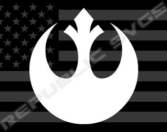 Rebel Alliance SVG-snijbestand voor Cricut en Silhouette - direct digitaal downloaden