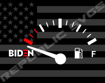 Biden Gas SVG-snijbestand voor Cricut en Silhouette - directe digitale download