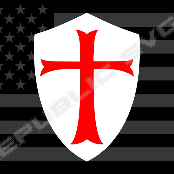 Knights Templar Shield SVG