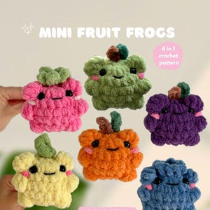 Mini Fröschchen Häkelanleitung: Low Sew Amigurumi (PDF-Muster)