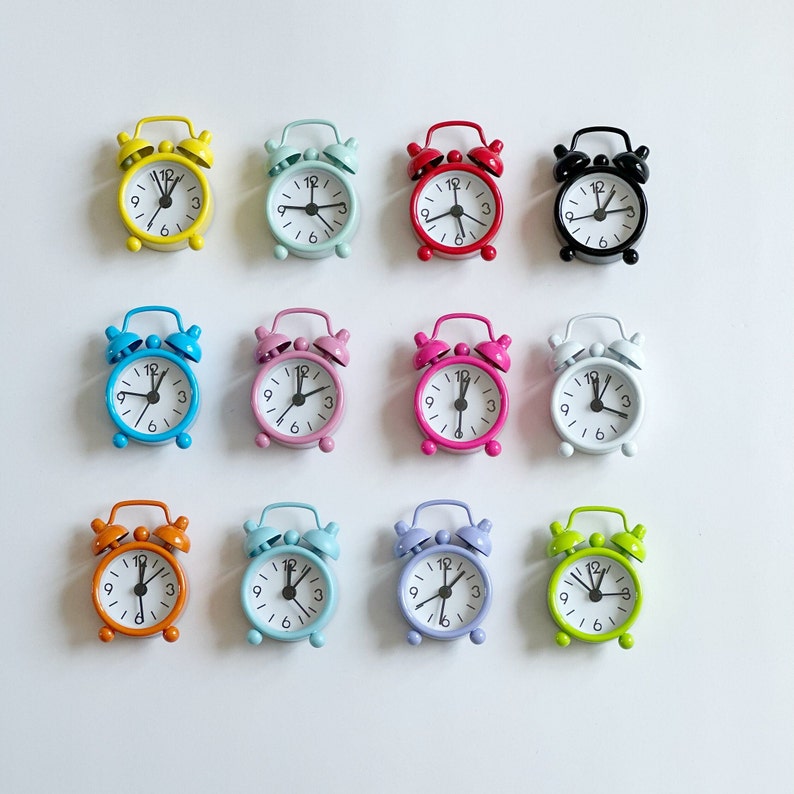 Mini Clock, Mini Alarm Clock, Miniature Alarm image 2