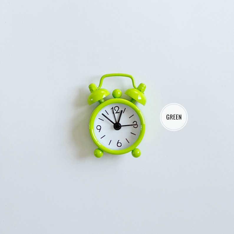 Mini Clock, Mini Alarm Clock, Miniature Alarm image 7