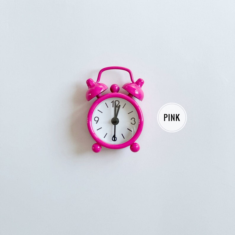 Mini Clock, Mini Alarm Clock, Miniature Alarm image 4