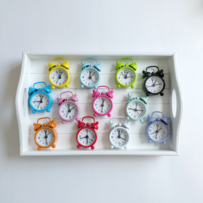 Mini Clock, Mini Alarm Clock, Miniature Alarm image 9