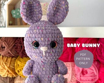 Haakpatroon konijn, gehaakte paashaas, lente amigurumi knuffel