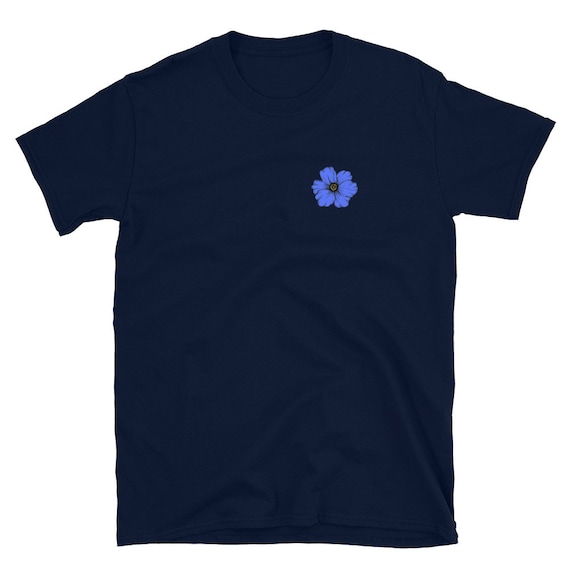 Blue Flower T-shirt - Etsy