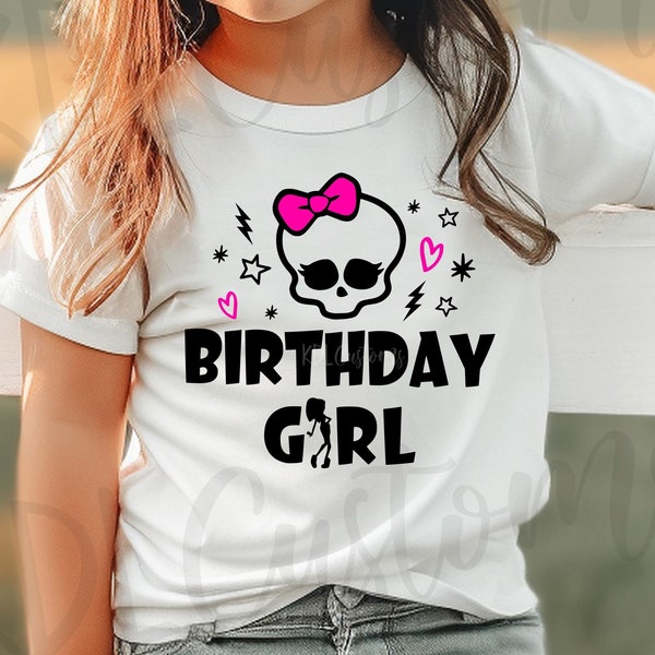 Fille d’anniversaire SVG Monstre Fille d’anniversaire SVG