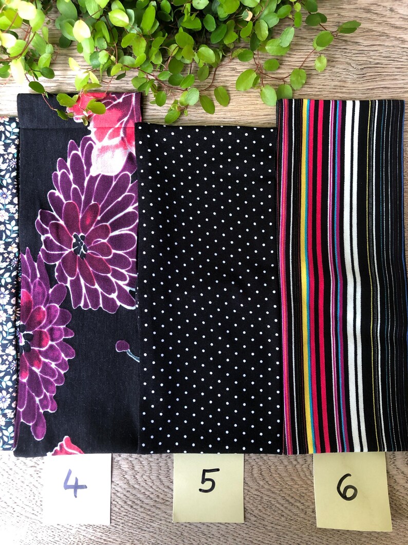 Haarband Stirnband Jersey zweilagig formstabil Schwarz Bild 4
