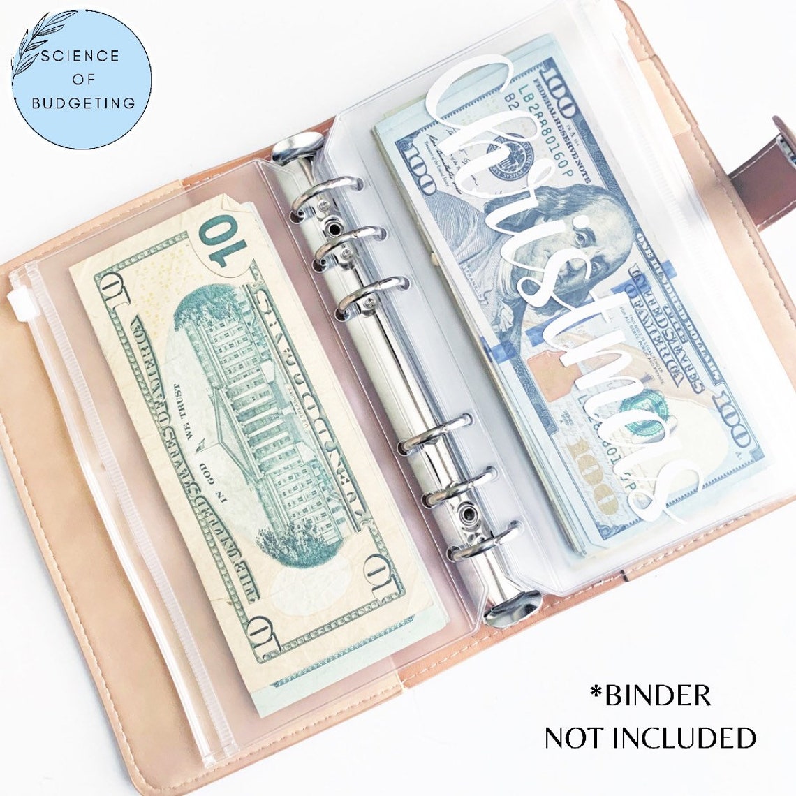 Zipper Cash Envelope A6 Cash Envelope Clear Envelope the Etsy