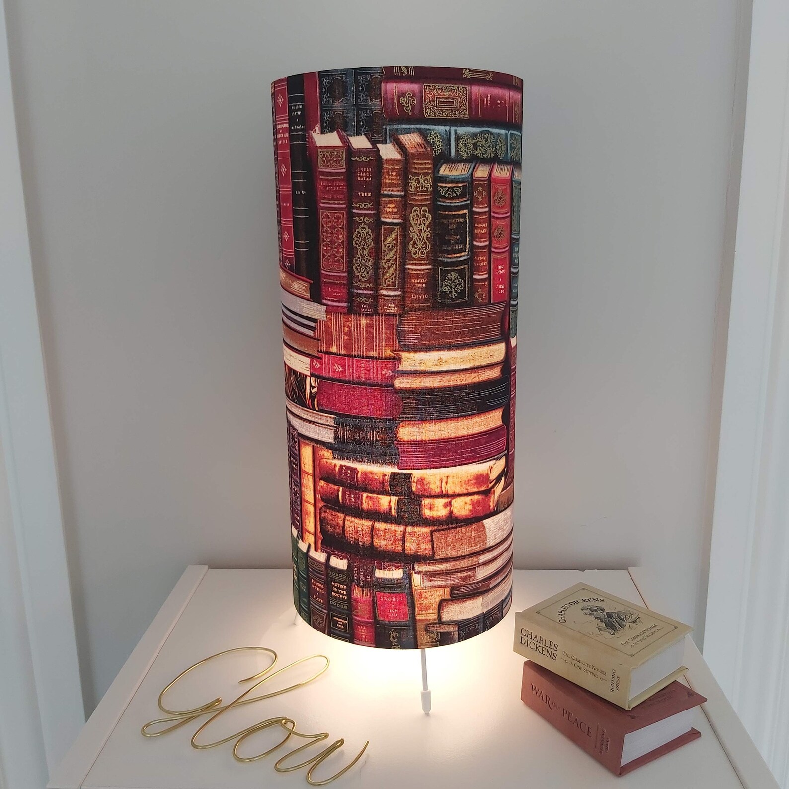 Handmade Library Books Table Lamp Etsy