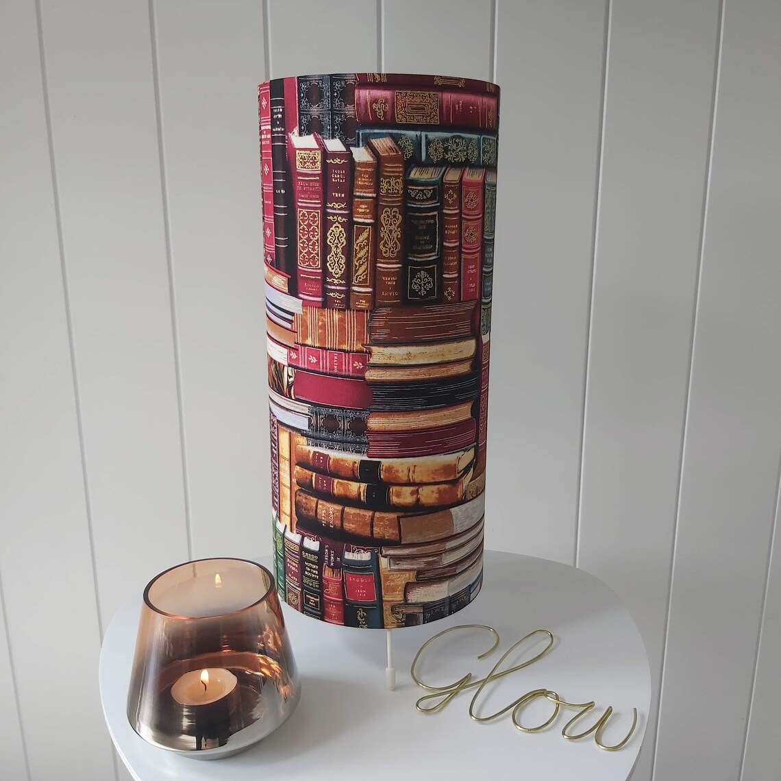 Handmade Library Books Table Lamp Etsy