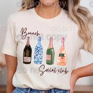 Brunch Social Club Shirt - Sunday Funday Brunch & Bubbly Sweatshirt | Casual Brunch Club Sweatshirt | Comfy Gift for Brunch Lovers