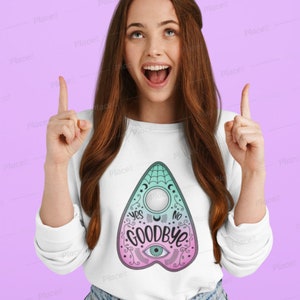 Ouija Planchette Sweatshirt/T-Shirt, Ouija Board Game Sweatshirt/T-Shirt , Spirit Sweatshirt/T-Shirt, Pastel Colors