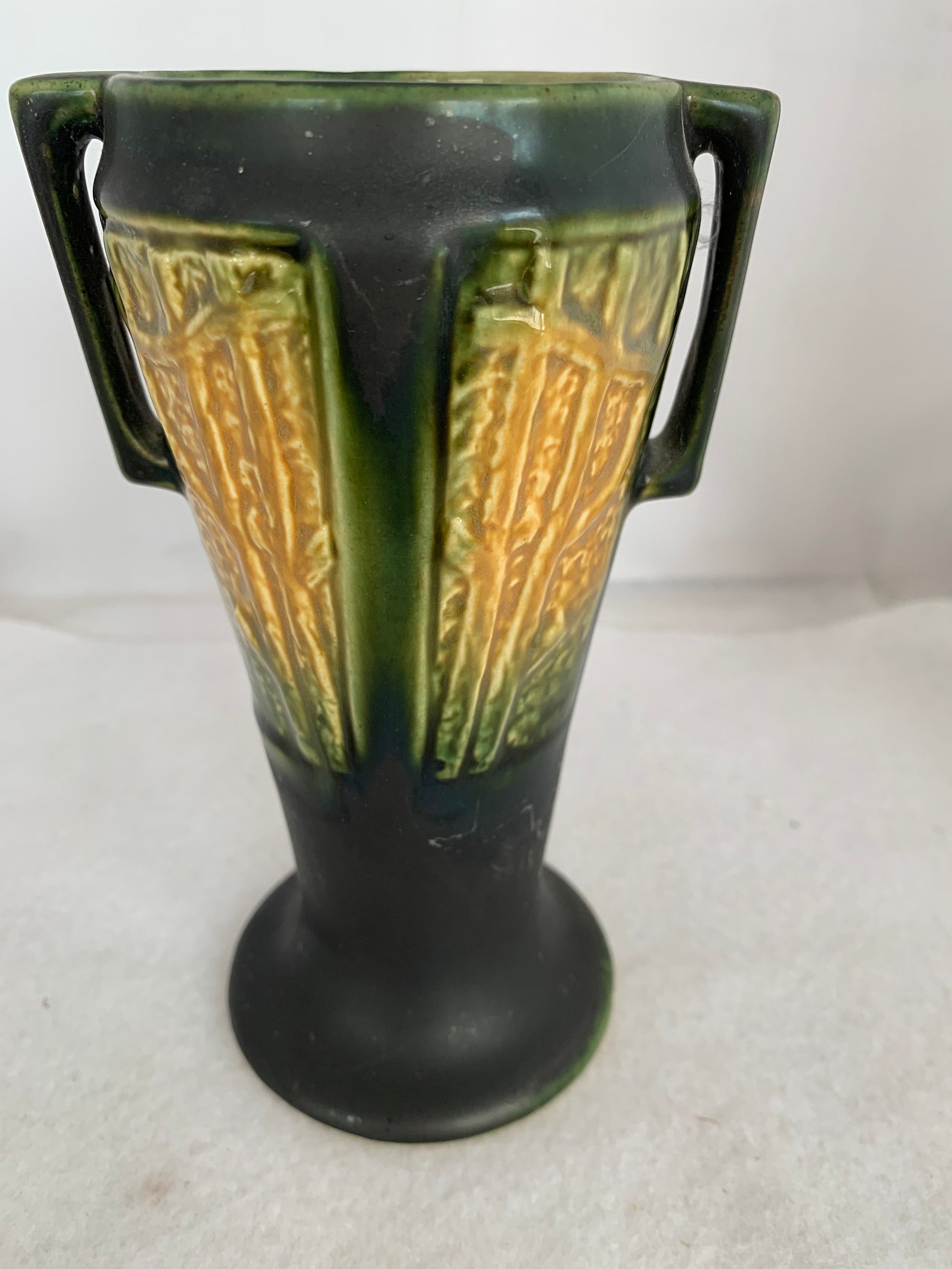 Red Wing Arts and Crafts Vase Two Handle Etsy