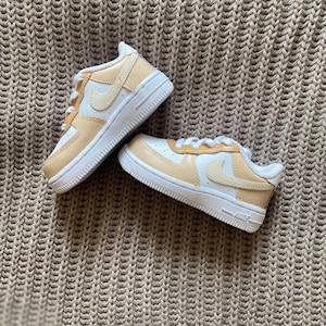 Infant Custom Air Force 1 - Beige/Neutral Tone  - Infant/Junior sizes only - Prices Vary