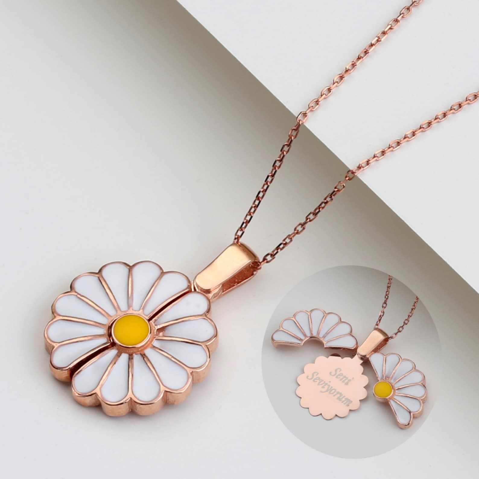 Personalised Daisy Locket Name Necklace 925 Sterling Silver Etsy