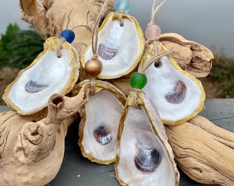 Natural Polished Oyster Ornaments