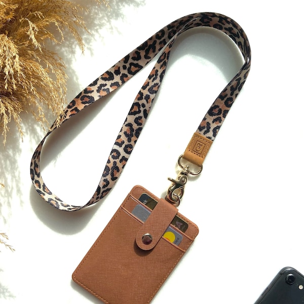 Lanyard with ID Card Holder,Cute Neck Lanyard for Men and Women,Card Holder for ID Card,Credit Card,Driver License