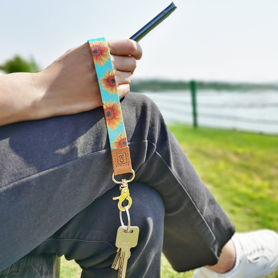 Wrist Lanyard Wristlet strap keychain holder for men and Etsy