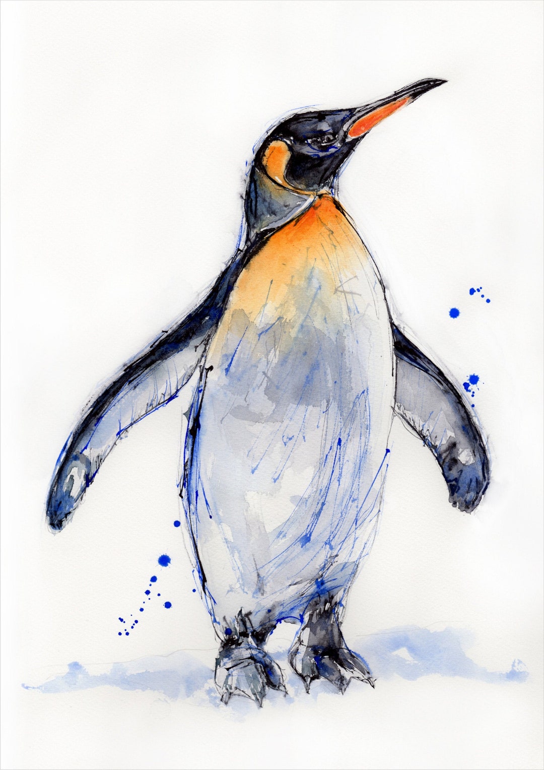 Penguin Giclée Print, Wall Art, Nursery Art, Penguin Print, Wildlife ...