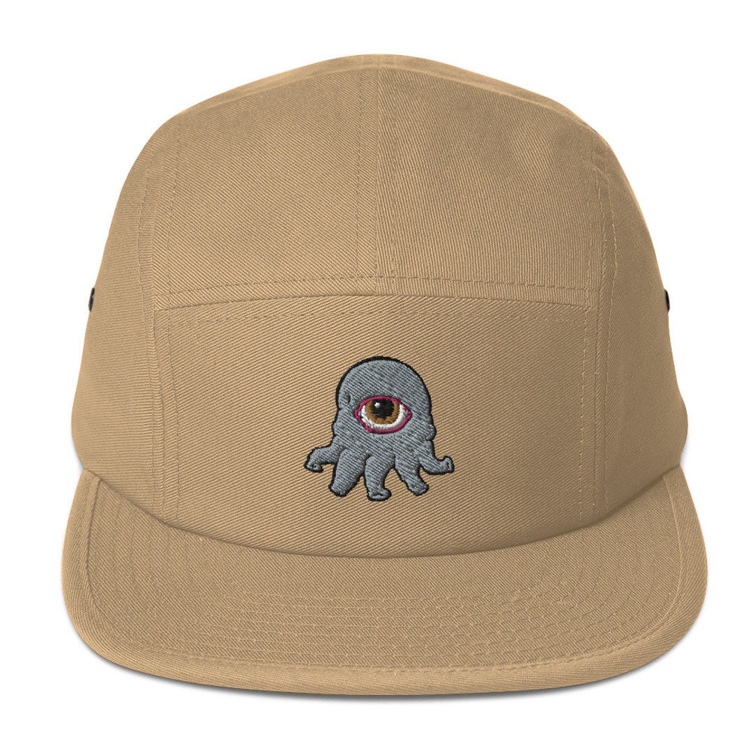 Alien Embroidered 5 Panel Cotton Cap - Etsy