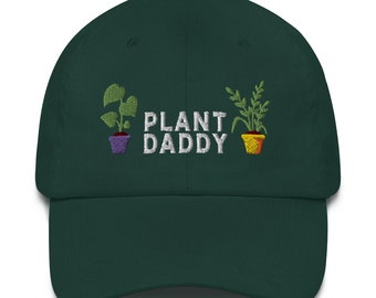 Plant Daddy Embroidered Dad Hat, Plant Lover Gift