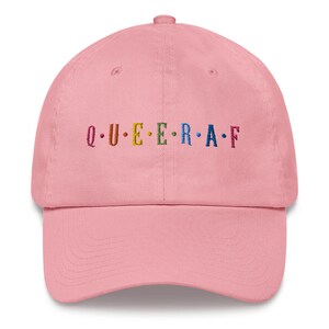 QUEERAF dad hat. LGBTQ, Gay Pride embroidered baseball cap