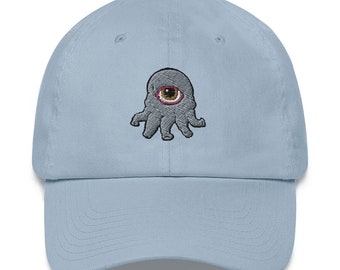 Embroidered Alien Dad Hat, Low Profile Baseball Cap