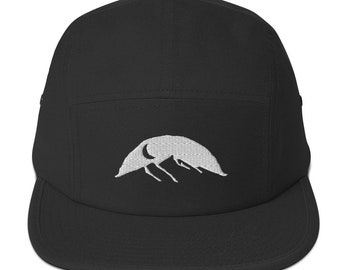 5 Panel Hat Mountains. Hiking Five Panel Cap