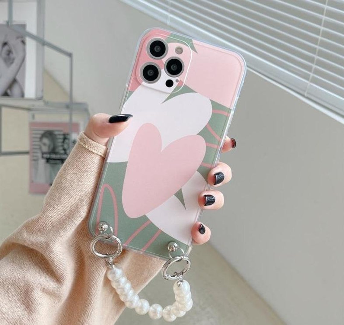 Cute Korean Iphone Cases With Strap for Iphone 12 11 Pro Max | Etsy UK