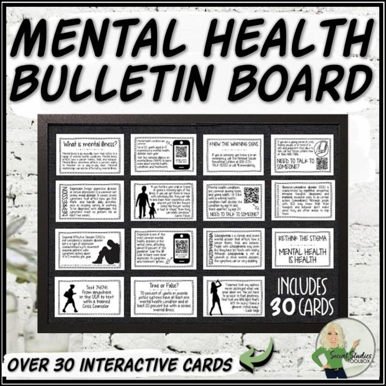 Mental Health Awareness Interactive Bulletin Board - Etsy