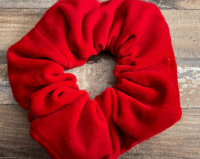 The Super Fluff Red Velvet Large Scrunchie, LUKDesignsBoutique