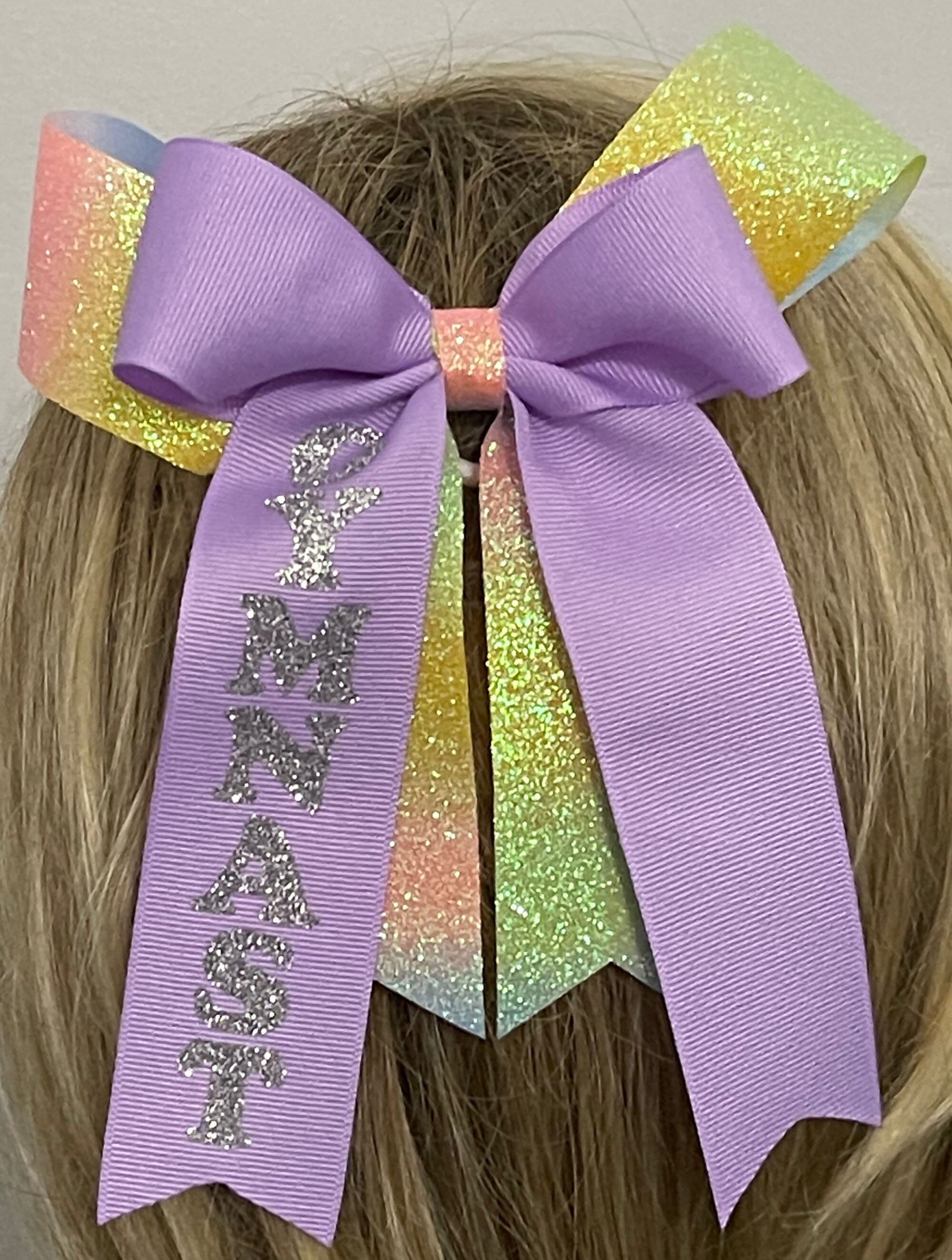 Gymnast Hair Bow Cheerleading Hair Bow Gymnast Etsy