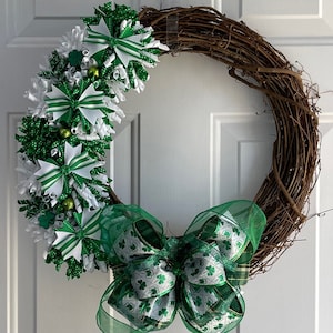 St. Patrick&#39;s Day 18&quot; Wreath Decoration Kit, Grapevine Wreath Not Included (Sold Separately), LUKDesignsBoutique