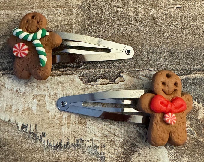 Winter Gingerbread Snap Clip, LUKDesignsBoutique
