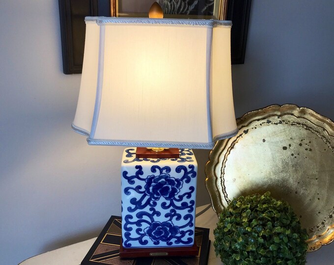 Chinoiserie Blue & White Table Lamp Ralph Lauren Blue and Etsy