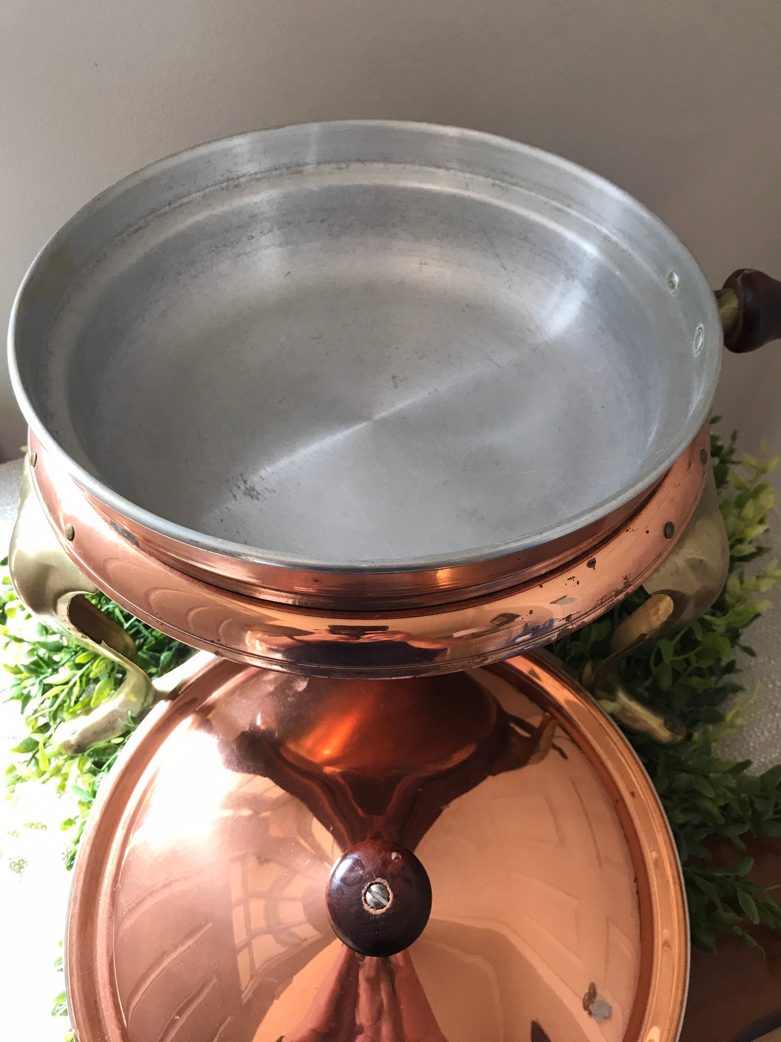 Copper & Brass Chafing Dish Vintage Chafing Dish 4pc Etsy