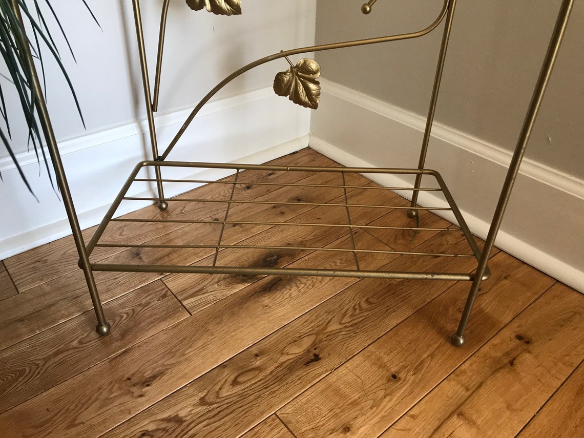 Gold Towel Rack/Blanket Rack Vintage Metal 3Tier Towel Rack Etsy