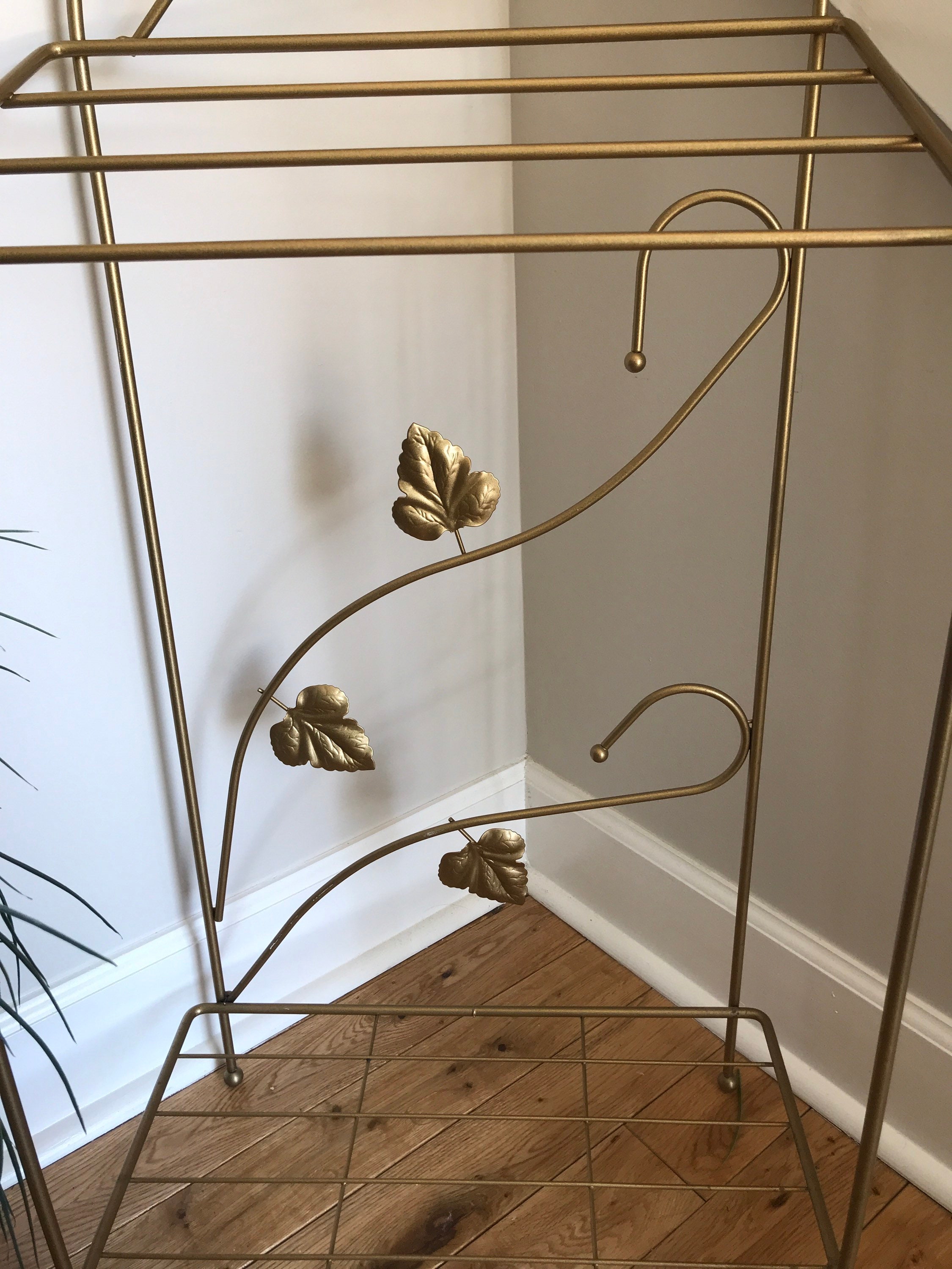 Gold Towel Rack/Blanket Rack Vintage Metal 3Tier Towel Rack Etsy