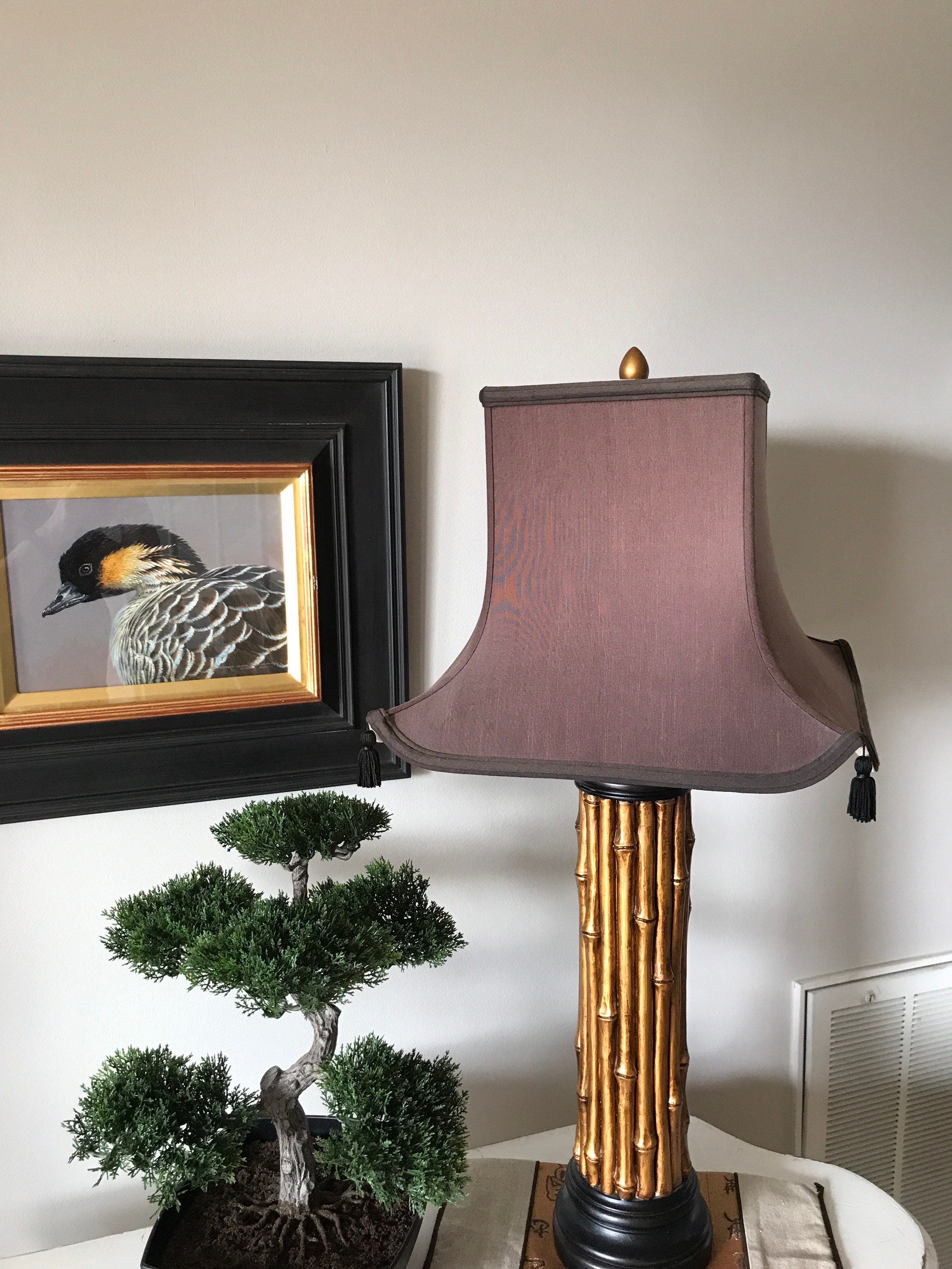 Gold Bamboo Lamp Base VTG Faux Bamboo Table Lamp Etsy