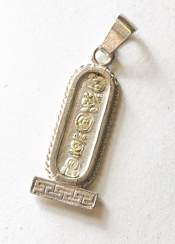 Sterling Pendant Sterling Silver Monogrammed Pendant HJL Sterling Pendant Pendant Monogrammed HFL Sterling Initial Pendant